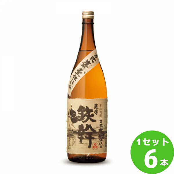 【要エントリー全品P10倍＆200円クーポン】オガタマ酒造 芋焼酎 鉄幹　25度 鹿児島県 1.8L 1800ml ×6本 焼酎【送料無料※一部地域は除く】