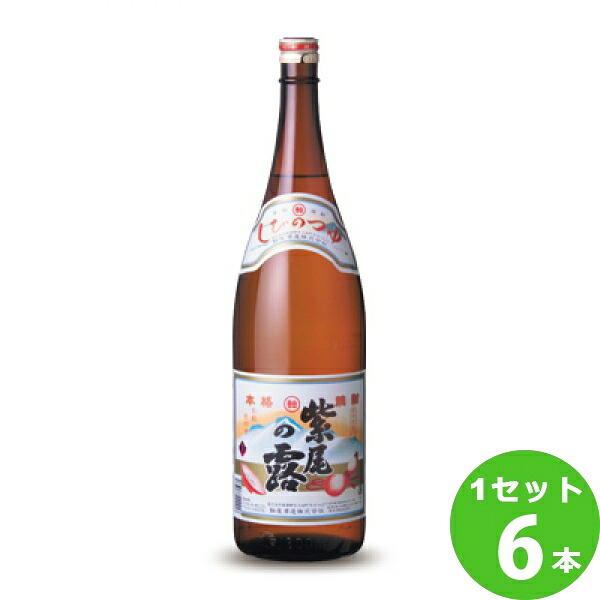 【要エントリー全品P10倍＆200円クーポン】軸屋酒造（鹿児島) 芋焼酎 紫尾の露 25度 鹿児島県 1.8L 1800ml ×6本 焼酎【送料無料※一部地域は除く】