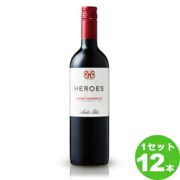 サンタ リタ ヒーローズ カベルネ ソーヴィニヨン Heroes Cabernet Sauvignon 750ml &times;12本 チリ 赤 赤ワイン ワイン【送料無料※一部地域は除く】｜イエノミストbyイズミックワールド