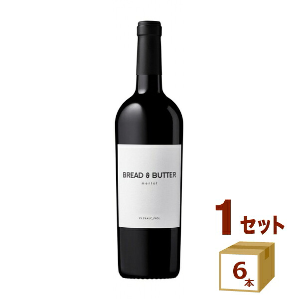 【要エントリー全品P10倍＆200円クーポン】ブレッド＆バター BREAD & BUTTER メルロー 赤 750ml ×6本 アメリカ カリフォルニア ワイン【送料無料※一部地域は除く】 13,365円
