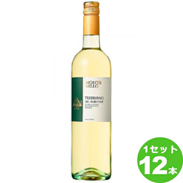 【要エントリー全品P10倍＆200円クーポン】モンテベッロ モンテベッロ トレッビアーノ デル ルビコーネ 白ワイン イタリア/エミリア ロマーニャ 750ml ×12本 ワイン