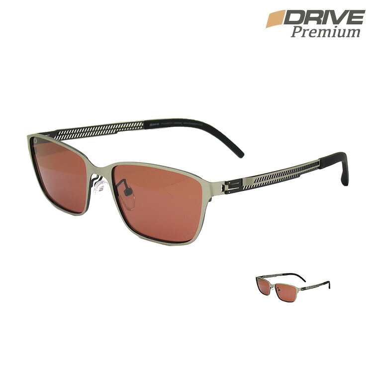 IZONE NEW YORK iDrivePremium サングラス メンズ レディース uvカット 99.9％ 紫外線カット UV400 偏光 スクエア 軽量 小さめ ステンレス 運転用 アウトドア用 ケース付 ブラウン P134