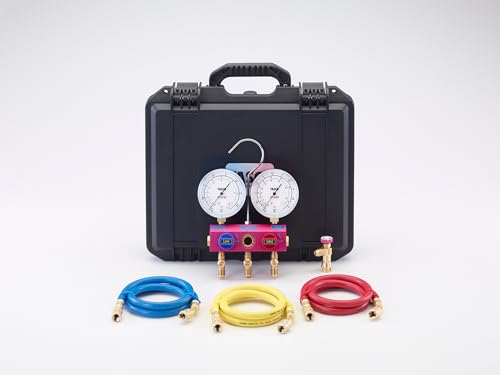 イチネンTASCO TA15ED R410A/R3マニホールドセット(チャージバルブ付) エアコン工具