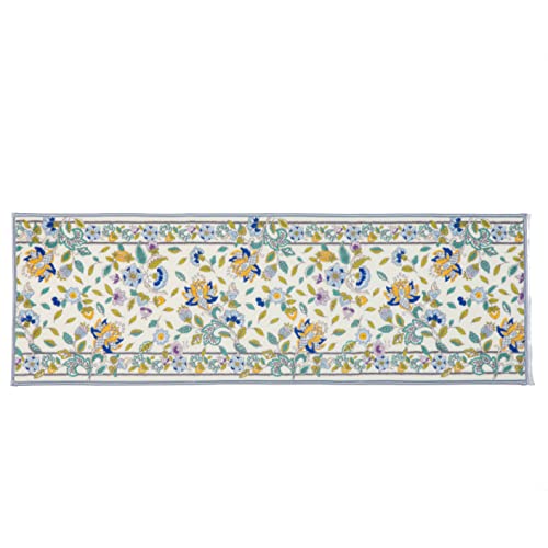 川島織物セルコン MINTON ミントン キッチンマット ハドンホールボタニカル ブルー 50×180cm FT1229