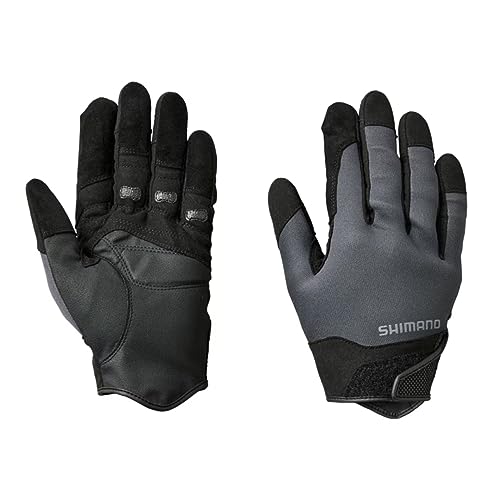 シマノ(SHIMANO) タイタニューム・アルファ ロックショア グローブ GL-030W チャコール L
