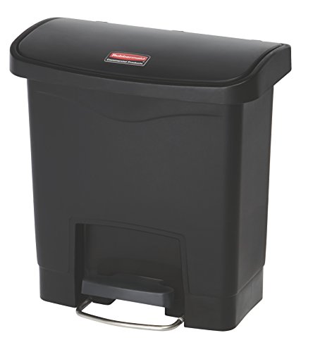 思われ人御手伝いさん(Rubbermaid) スリムジムステップオンコンテナ 向こう正面足取り15.1L黒いこと 1883608
