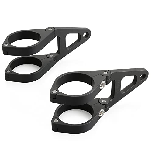 デイトナ(Daytona) バイク用 ヘッドライトステー 汎用 フォーククランプ アルミヘッドライトブラケット φ41mm/ショート 27903｜ショップ泉嘉