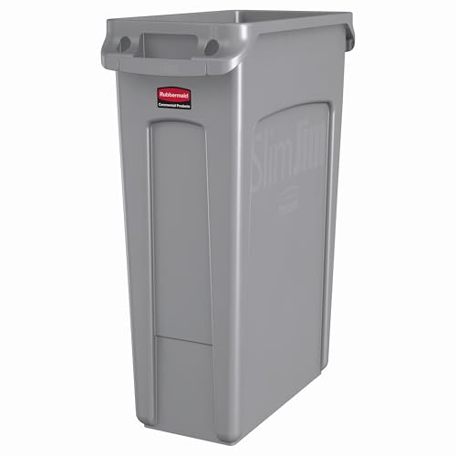 ラバーメイドVented Slim Jim コンテナ 87L (23ガロン) グレー FG354060GRAY|ショップ泉嘉