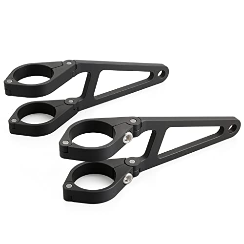デイトナ(Daytona) 自動自転車用 ヘッドライトステー 汎用 フォーククランプ アルミヘッドライトブラケット φ35粍/ロング 26943