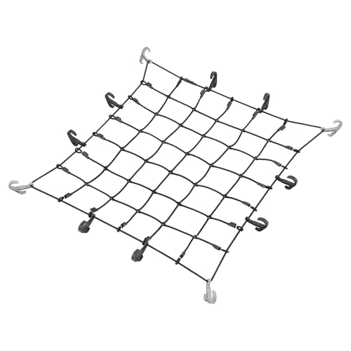 カーメイト(Carmate) INNO 車用 カーゴネット S サイズ(90cm x 80cm)線径8mm 極太ゴム フックの数:12 荷物 固