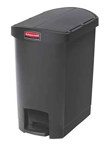 天然ゴムお手伝いさん(Rubbermaid) スリムジムステップオンコンテナ 挙げ句の果て足付き30.3L 黒いこと 1883610 インテリア・寝具・収納-ゴミ箱