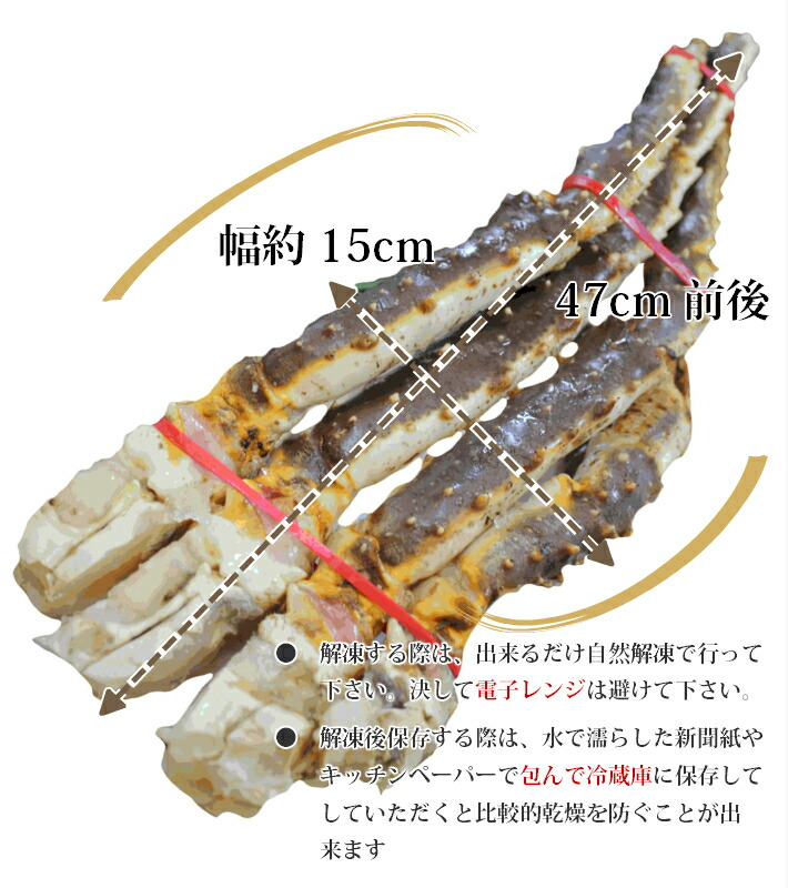 楽天市場】【送料無料】超特大 生たらば蟹 4.5kg（1.5ｋｇ×３肩） シュリンク たっぷり １０～１５人前 ＜生タラバ蟹/生タラバガニ/生たらばがに /お歳暮/お中元/かに/カニ/蟹/鍋/贈答用/バーベキュー/お祝い/パーティー/クリスマス/お正月/サラダ＞：魚河岸六番