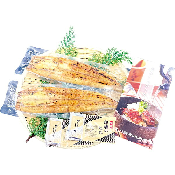 [薩摩川内鰻] 鹿児島県産うなぎ白焼２尾[KW2]【送料込・熨斗・包装不可】｜井筒屋ギフト店