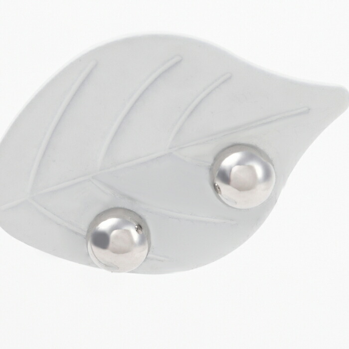 K10WG ボール ピアス 5mm 10金ホワイトゴールド 【送料無料】【対応】【ラッピング無料】