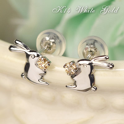 k10 ピアス うさぎモチーフ アクセサリー k10 ピアス うさぎモチーフ アクセサリー ≪SERASTINY / セラス