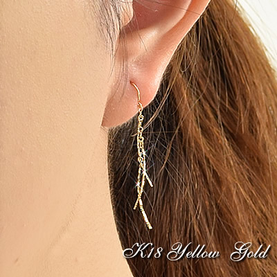 18金 ピアス 18k フックピアス 両耳用 K18 イエローゴールド ジプシーピアス 送料無料レディース 女性用 誕生日プレゼント 妻 母 金属アレルギー 安心 結婚式 お呼ばれ アクセサリー ジュエリー シンプル 華奢 かわいい 20代 30代 40代 50代 60代 70代 即納｜ジュエリーバーゲン