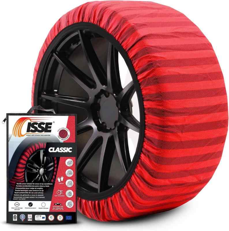 【国内置き目品】 ISSE Safety(イッセ セイフティー) 布製タイアチェーン店 スノーソックス オート真っただ中役立つこと積み上げる Classic 大きさ 74 C60074 赤いこと