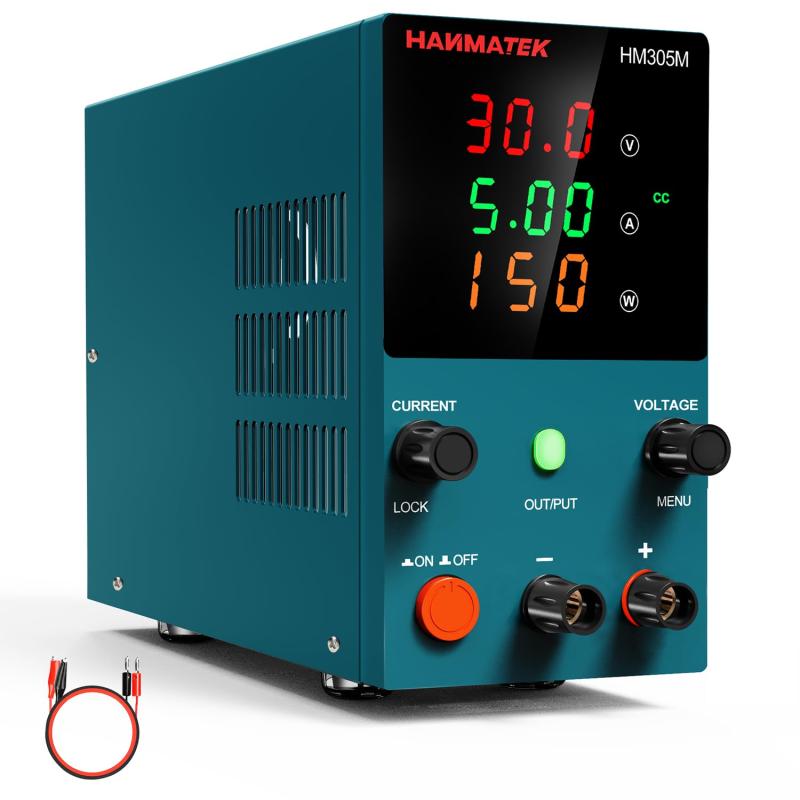 安定化電源　HANMATEK HM310T 可変DC電源 30V 10A Amazon | HANMATEK 可変直流安定化電源 DC電源（0-30 V 0-10 A