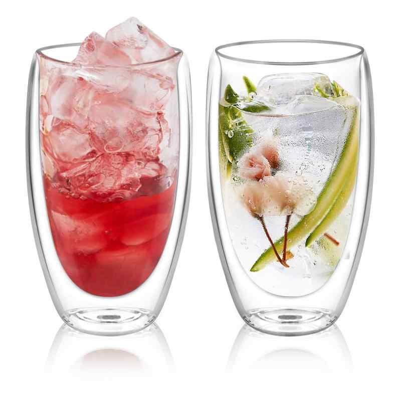 楽天市場】QuiExact ダブルウォールグラス 450ml 2個セット 保冷 保温