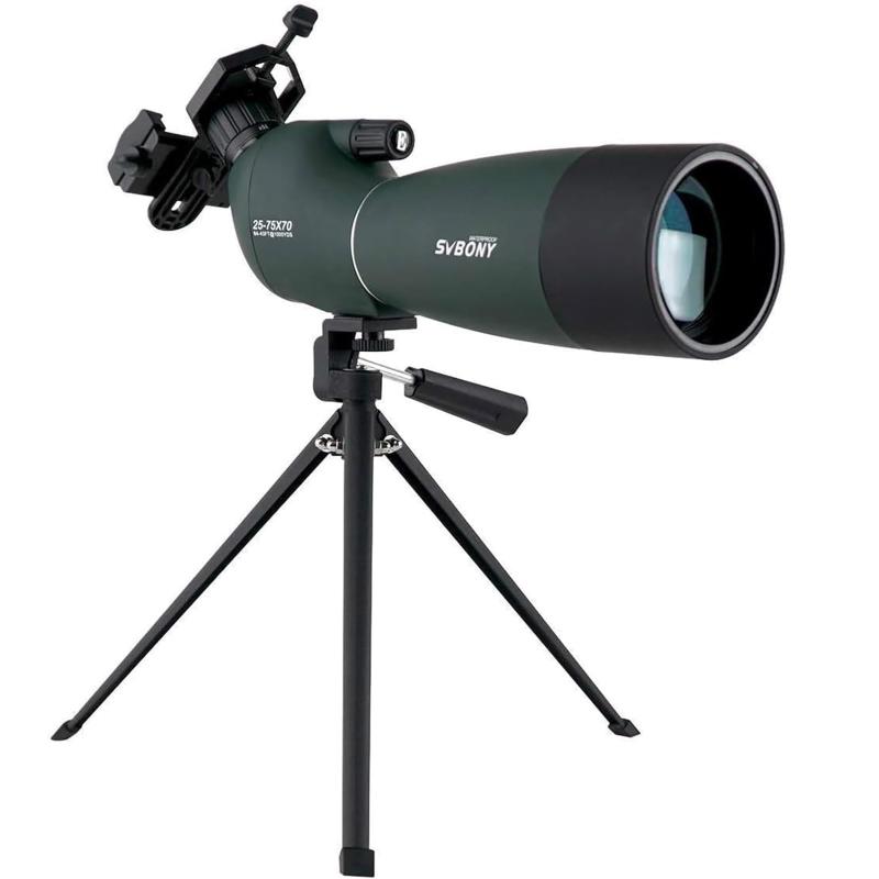 SVBONY SV28 フィールドスコープ 望遠鏡 高倍率 25-75x 70mm スポッティングスコープ 傾斜型 70mm大口径 IP65防水 FMC 明るい視界 バードウォッチング 野鳥観察 アーチェリー 射撃 狩猟 自然観察 スマ|CONNECTショップ