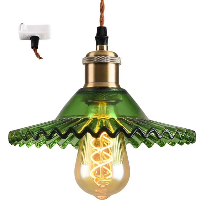 楽天市場】ペンダントライト ダクトレール式 E26口金 ガラス シェード