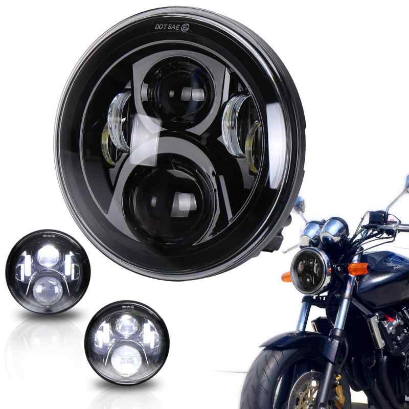ホンダバイクCB1100ヘッドライト 本田CBシリーズ用７インチLEDライト CB1300SFに対応 Hi/Loビーム ブラック 1個