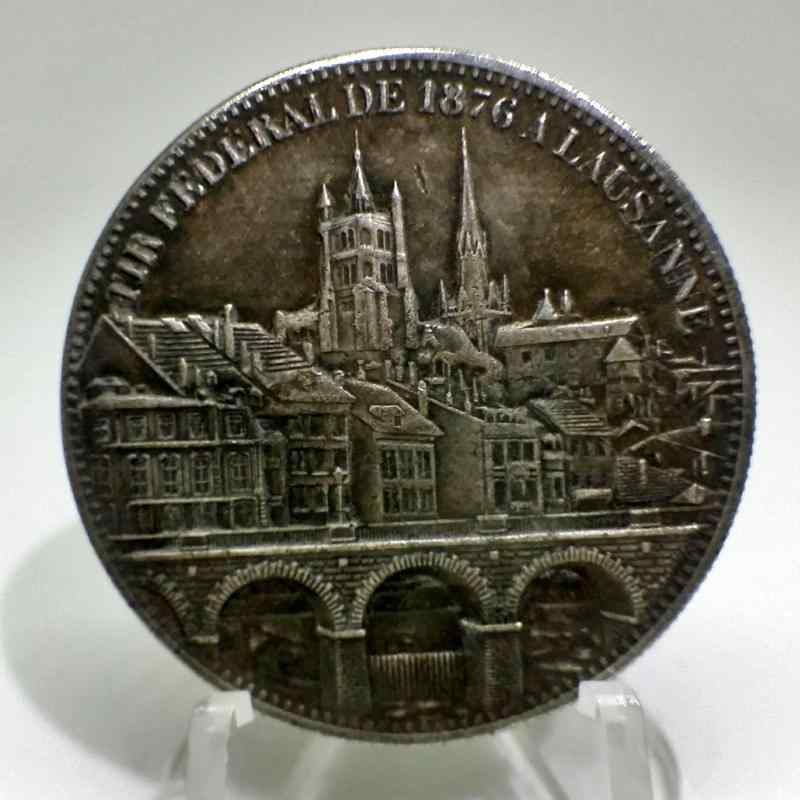 【最終値下げ】【都市景観】1876年 スイス ローザンヌ 5フラン銀貨 MS62 Yahoo!オークション -「スイス 5フラン」(硬貨) (貨幣)の落札相場