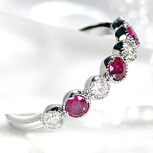 楽天市場】K18YG/WG/PG 0.45ctUP ペアシェイプ ルビーリングジュエリー