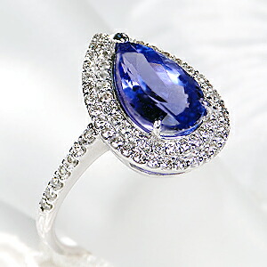 オニキス タンザナイト ダイヤモンド Pt900 プラチナ ダイヤ リング 指輪 Pt900 タンザナイト ダイヤモンド リング 送料無料 ダイヤ 青い宝石