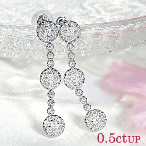 楽天市場】pt900 デマントイドガーネット & ダイヤモンド ピアス