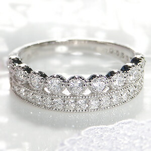 楽天市場】Pt900 カレカット ダイヤモンド リング 【0.45ctUP】正方形