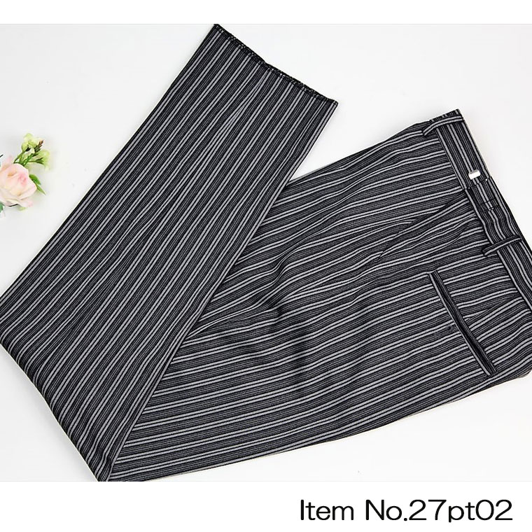 楽天市場】合冬物 縞柄のコールズボン 【ワンタック】RM15200【パンツ