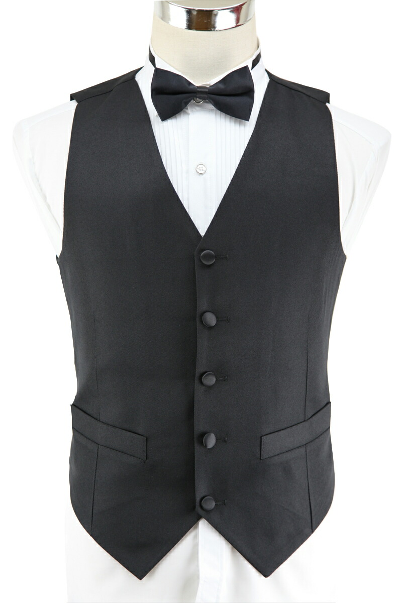 楽天市場 ベスト 蝶ネクタイセット カフェ バー ユニフォーム 制服 結婚式 ウエディング 二次会 パーティ グルームズマン ブラック ホワイト 男女兼用 Dm便送料160円 商品番号 02vt013 J Grows