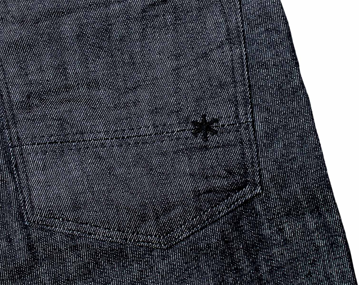 blueway: 固体弹力牛仔布定期锥形的牛仔裤 (单洗) 牛仔裤: m1881