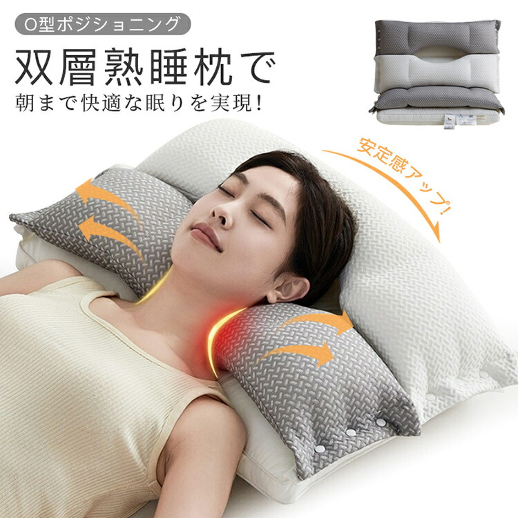 楽天市場】枕 枕 48*74cm 高枕 頸椎安定型 低反発 頸椎サポート