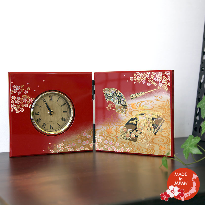 未使用品✨　有馬記念　漆流しカップ 楽天市場】蒔絵小物 山中漆器 京雅 屏風時計 日本土産 ギフト