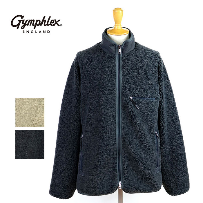 【SALE 大売り出し】Gymphlex 体育館フレックス メンズ コージーライトボア ジップアップブルゾン GY-A0250 BOL