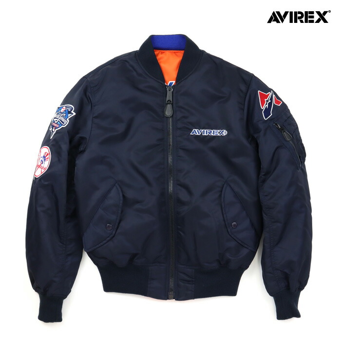 【SALE セール 20％OFF】AVIREX アヴィレックス ジャケット AVIREX×MLB MA-1 SUBWAY SERIES MA-1 サブウェイシリーズ　783-3252049 120.ネイビー