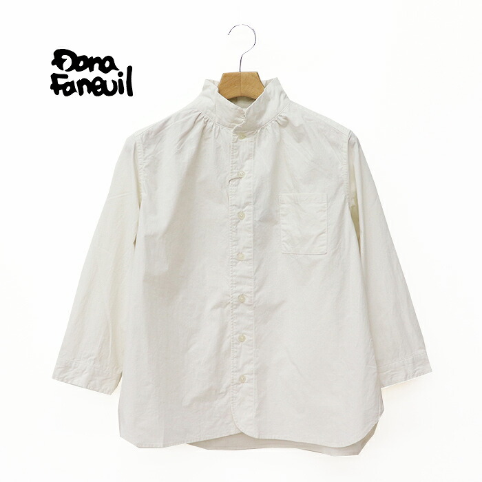 Dana Faneuil ダナファヌル レディース ハーブファブリックライトポプリン7分袖シャツ D-6325530｜MATSUYA 店