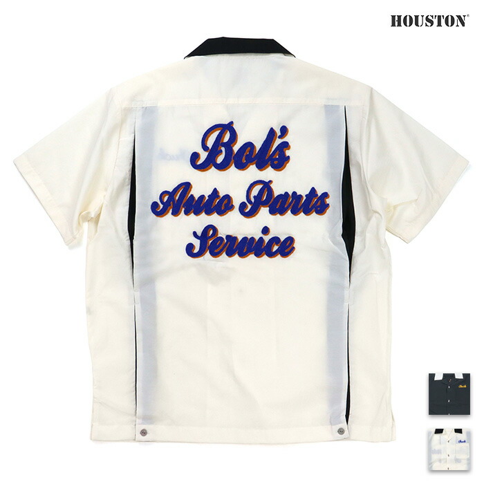 HOUSTON ヒューストン プルオーバー BROAD BOWLING SHIRT(BOL\u0027s) ブロードボーリングシャツ（Bol\u0027s）41320