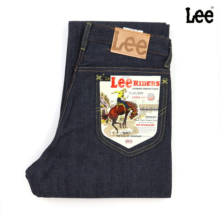 Lee ロバート・エドワード・リー デニム THE ARCHIVES RIDERS 101-Z 1954 MODE ジ・アーカイブス ライダース 101-Z 1954年模範例 LM6341-89 インディゴ未洗いもの