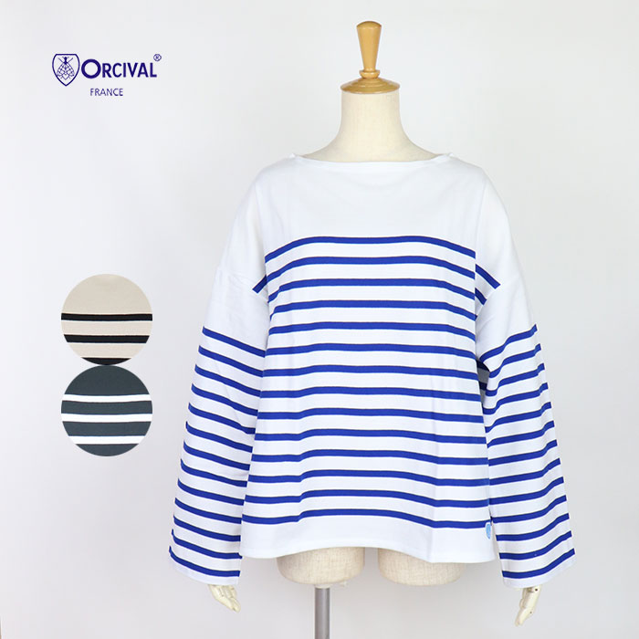 ORCIVAL オーシバル レディース ラッセルフレンチセーラードロップショルダーTシャツ 6819 13,200円