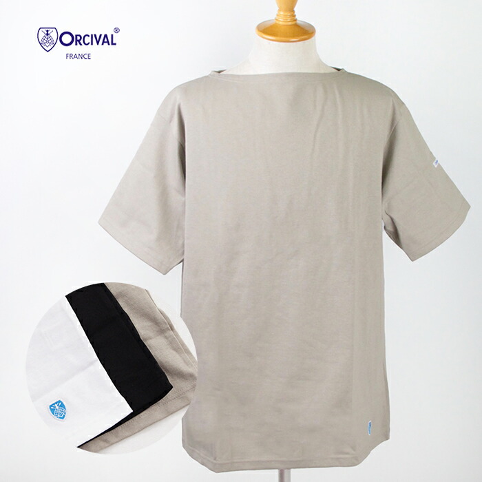 人気が高い Orcival オーシバル メンズ コットンモヨン ボートネック半袖tシャツ 無地 B245 海外輸入 Affectofoundation Org