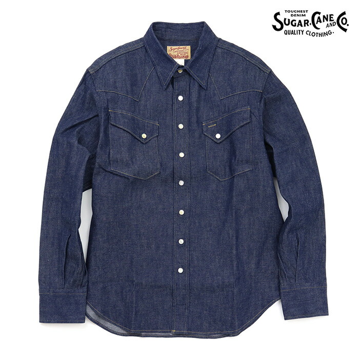 楽天市場】送料無料 SUGAR CANE【シュガー ケーン】BLUE DENIM WESTERN