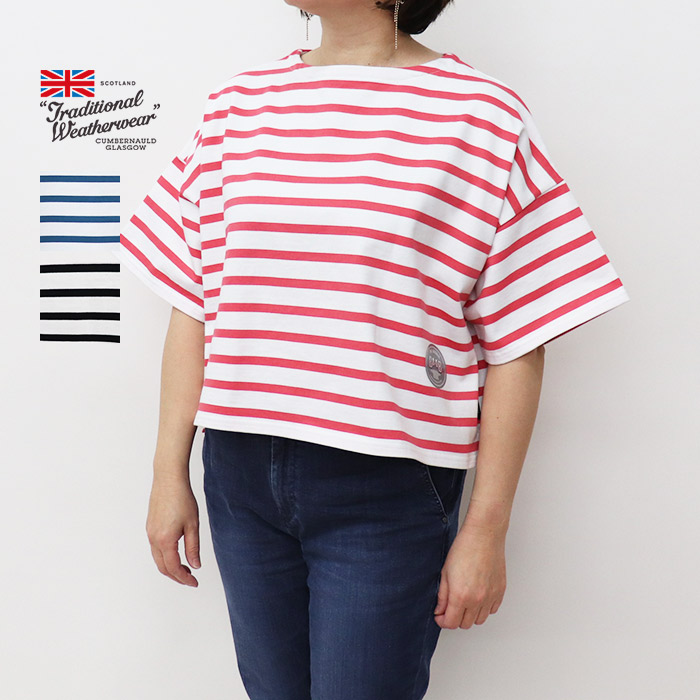 Traditional Weatherwear トラディショナルウェザーウェア LYNE SHORT SLEEVE リン ショートスリーブ ボートネックシャツ L251OSJPO0349JA