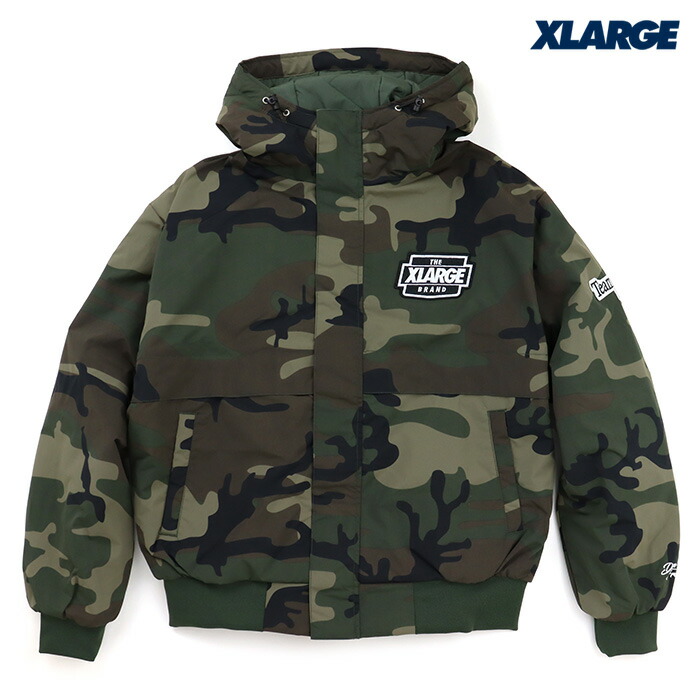 a【即完売モデル】エクストララージ☆ナイロンパファージャケット　カーキ610 楽天市場】XLARGE NYLON PUFFER JACKET エクストララージ