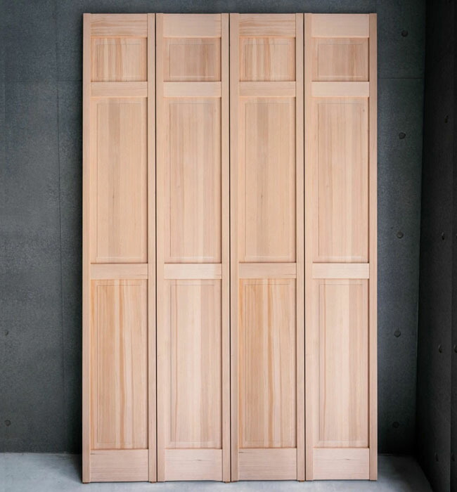 楽天市場】【木製 折戸】オリジナル木製 クローゼット ドア1460 W758