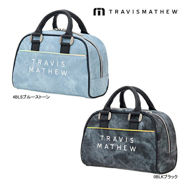 トラヴィスマシュー 25年秋冬モデル 新作 ゴルフ ミニバッグ 7AM903 TRAVISMATHEW GOLF TM MOTIF MN BAG ブルー ブラック オーロラ ラウンド ASR｜Japan Net Golf 店