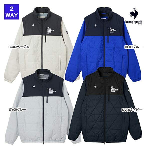 ゴルフ ウェア ルコックスポルティフ ゴルフ ゴルフウェア 長袖セーター 秋 冬 防風