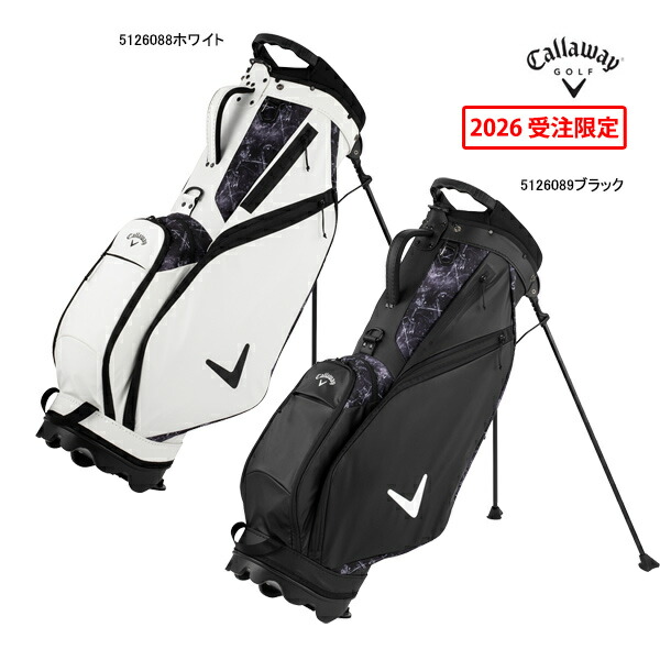 先行予約 キャロウェイ ゴルフ メンズ SP-005 スタンド キャディバッグ 26年秋冬モデル 新作 Stand Callaway GOLF CADDIE BAG CB SB 限定 ラウンド ホワイト|Japan Net Golf 店